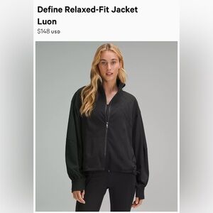 NWT Define Relaxed-Fit Jacket Luon - Lululemon